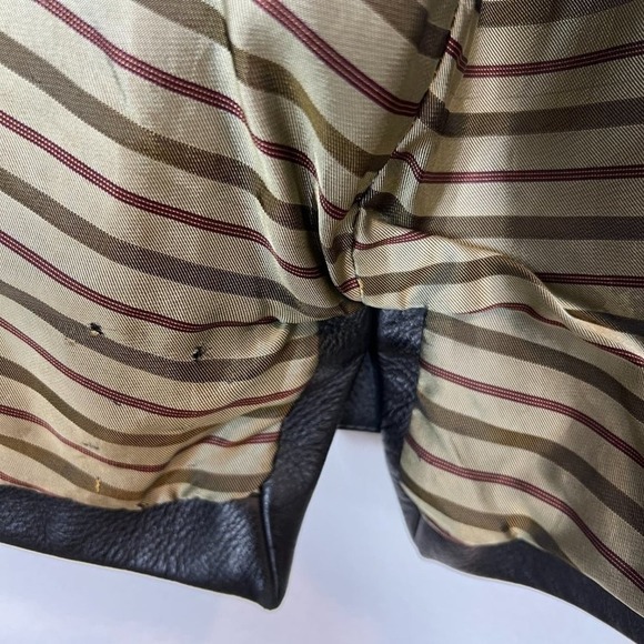 Black Leather Jacket Coat Large - Picture 11 of 12